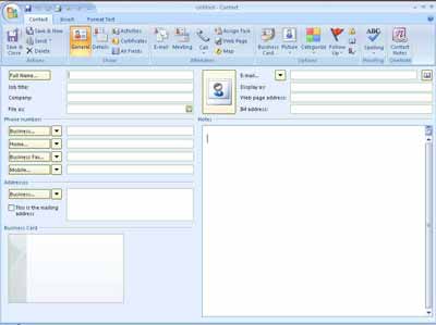 New Contact Form