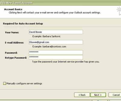 Account Info Form